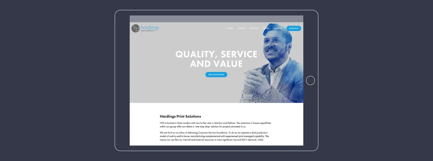 HPS Squarespace Website Design