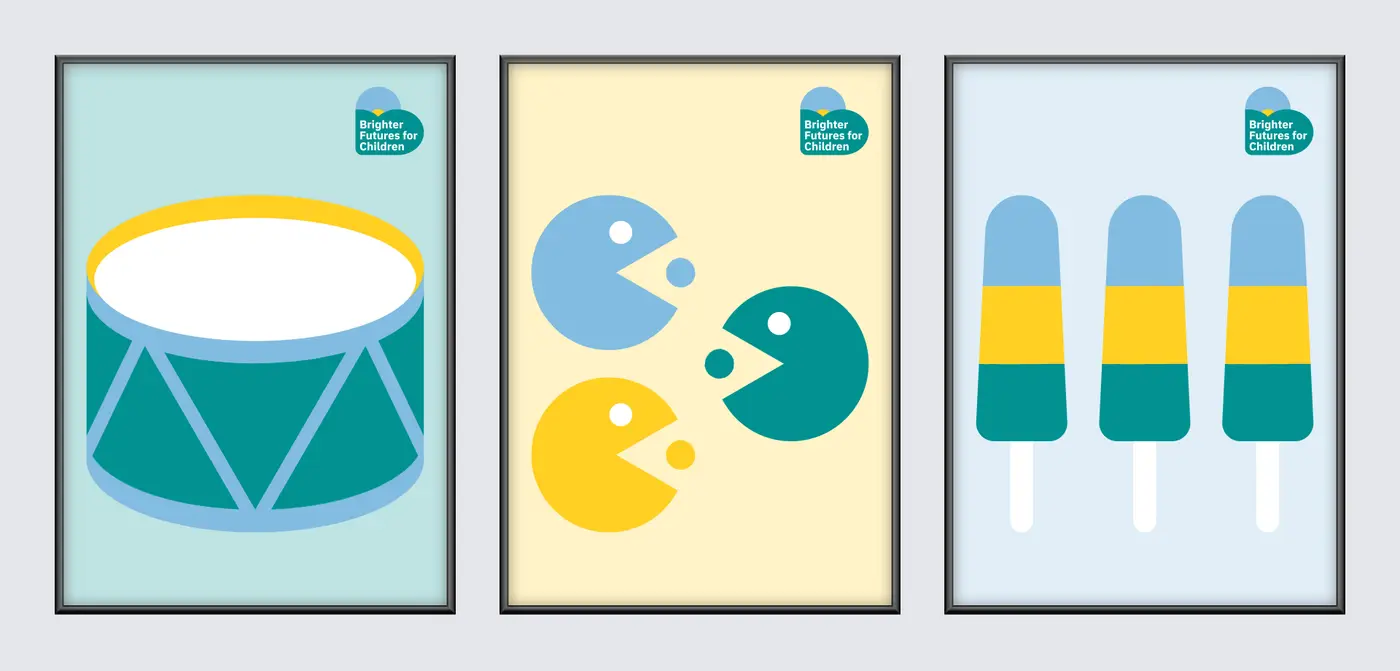 Brighter Futures poster illustrations