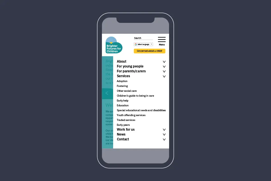 Brighter Futures website design