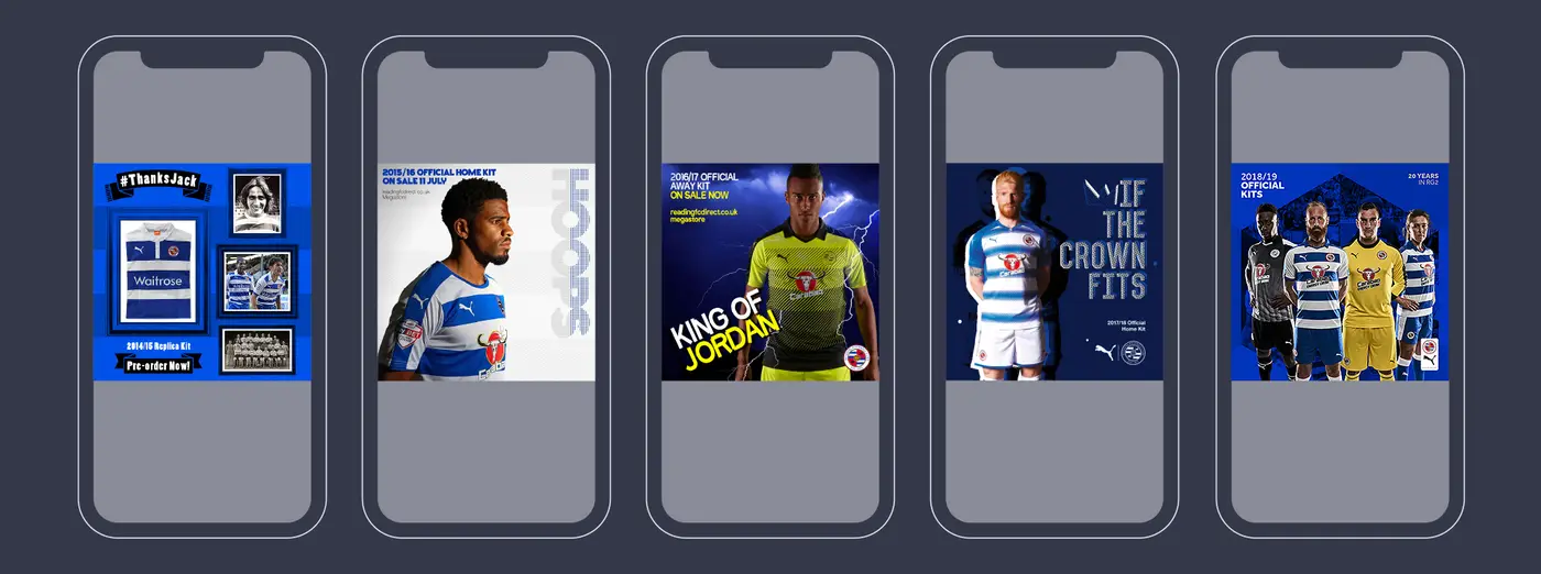 Reading FC Kit Social Media Branding
