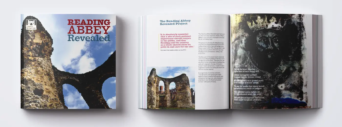 Reading Abbey Revealed Brochure Cover and Spread