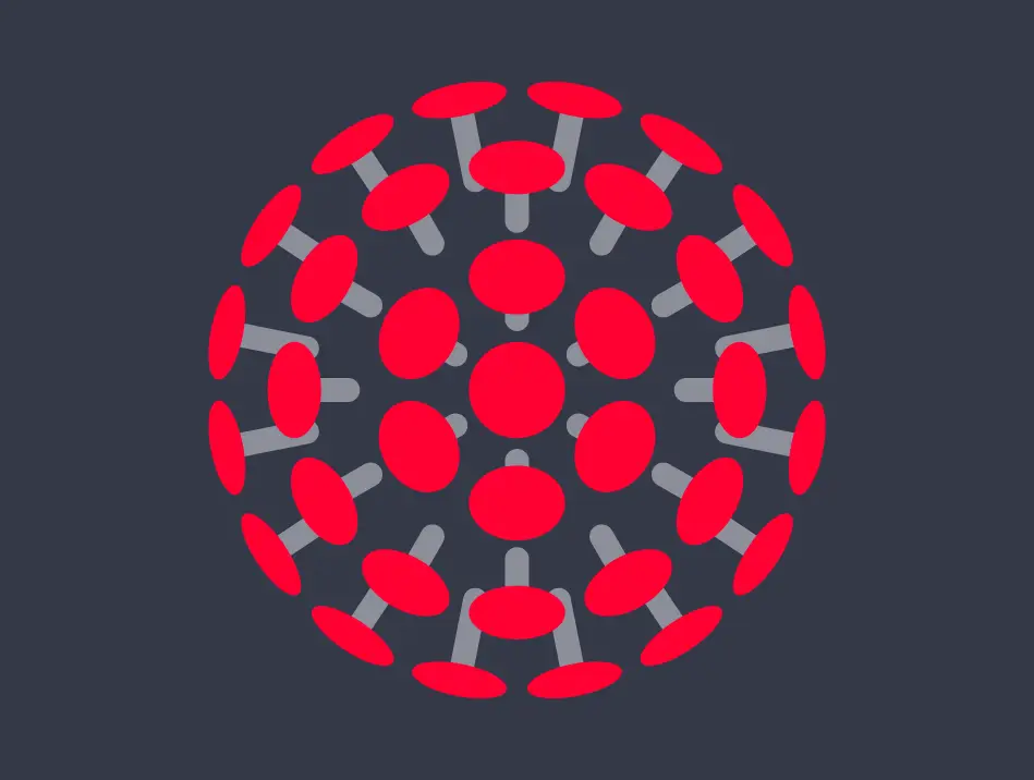 Cream Coronavirus graphic