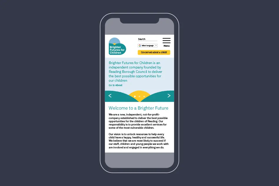 Brighter Futures website design