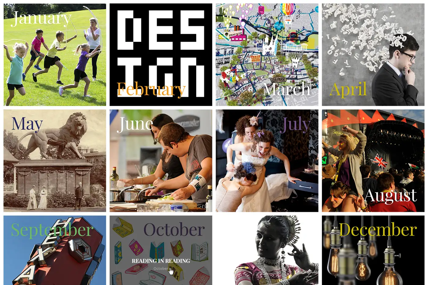 Reading Year of Culture Website Month Themes