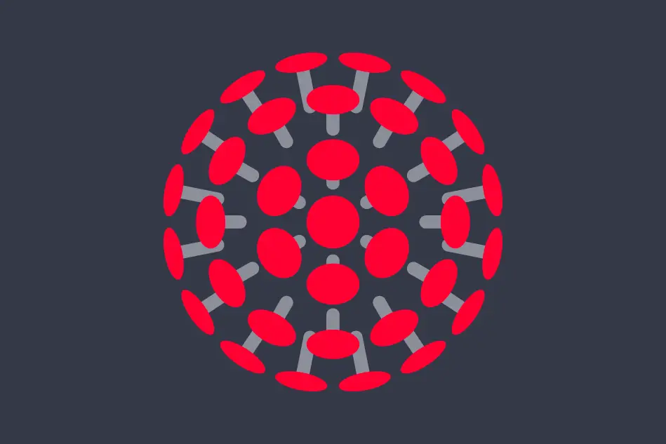 Cream Coronavirus graphic