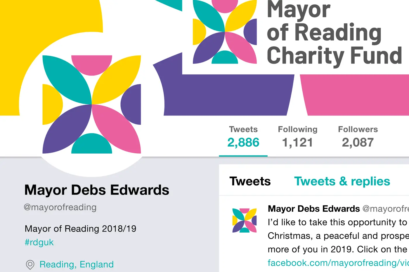 Mayor of Reading Charity Fund Twitter