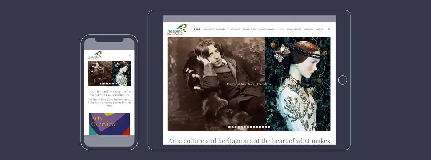 Reading Place of Culture Website Homepages